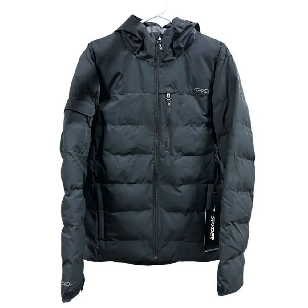 New Spyder Black Bromont Puffer Jacket M